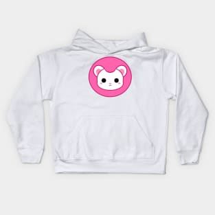 Cute Pink Lion Kids Hoodie